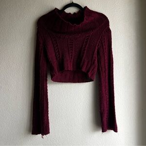 Women's Burgundy Sweater